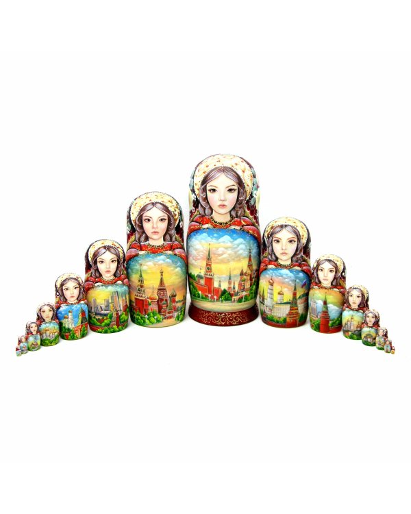 Матрешка Москвичка 15м 33см