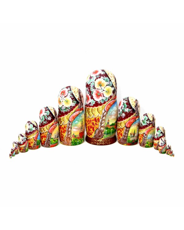 Матрешка Москвичка 15м 33см