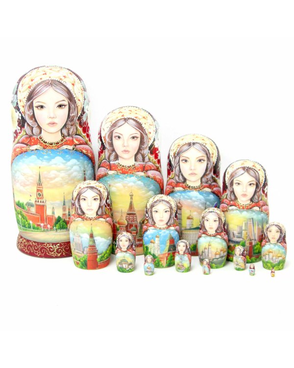 Матрешка Москвичка 15м 33см