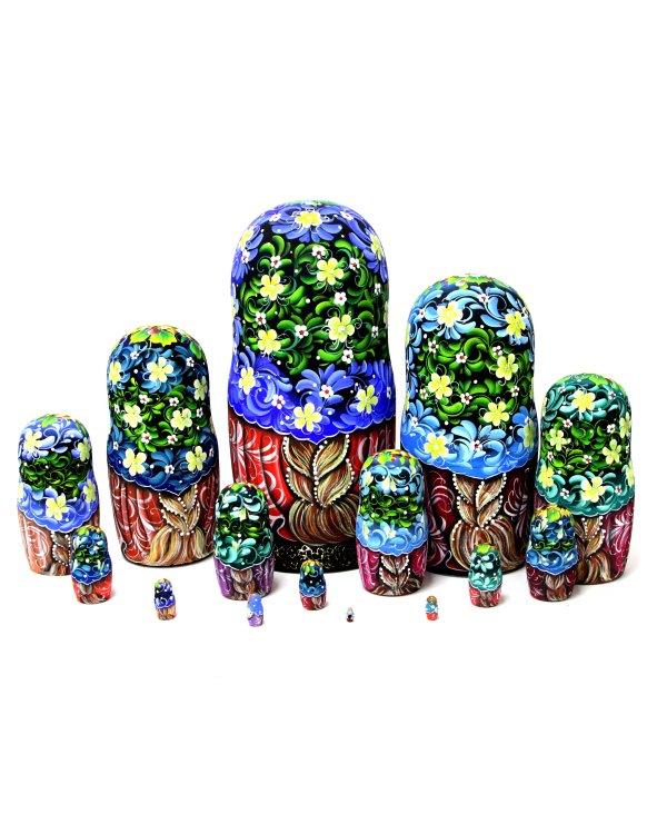 Матрешка Подсолнухи 15м 33см