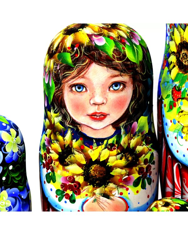 Матрешка Подсолнухи 15м 33см