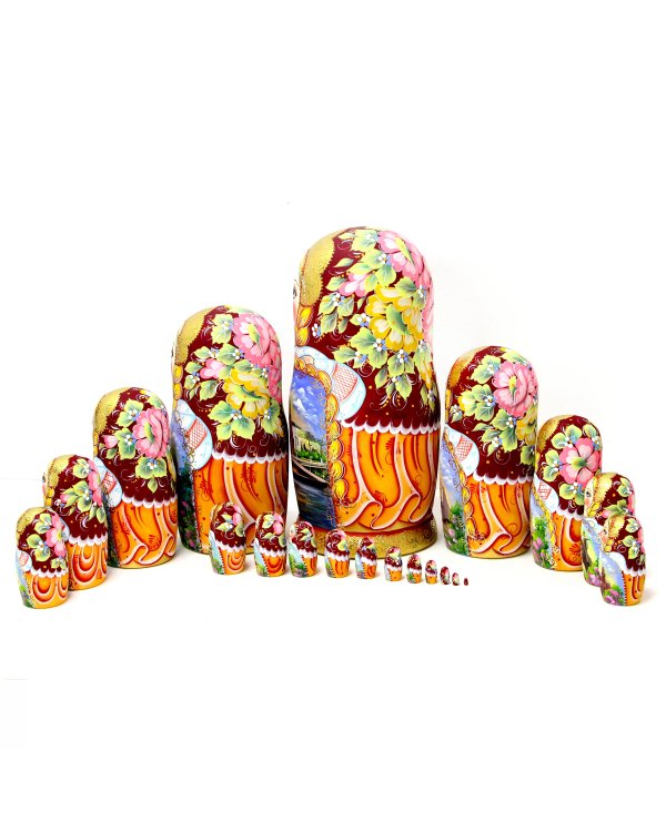 Матрешка Москва бордовая 20м35