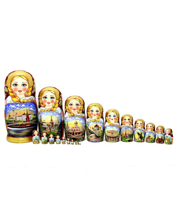 Матрешка Москва бордовая 20м35