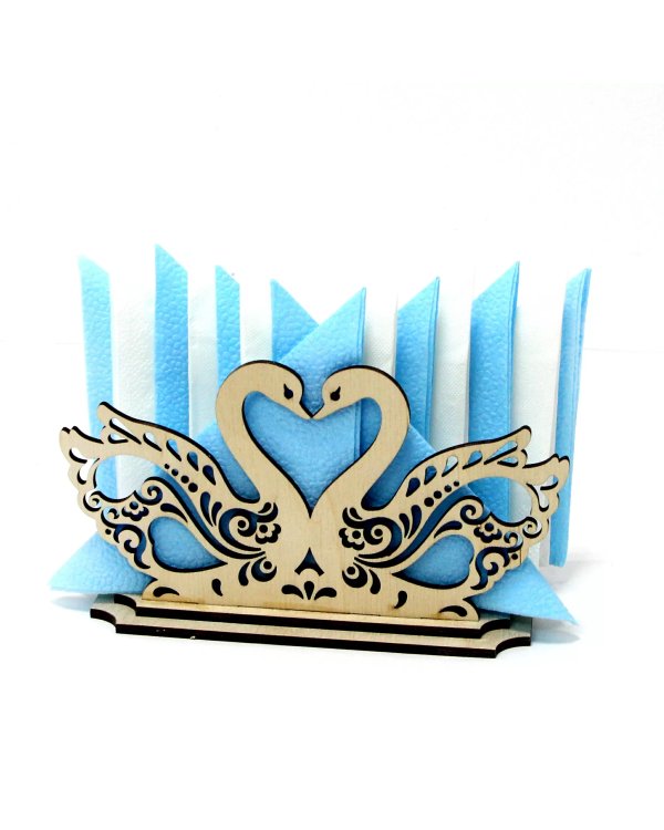 Заготовка Салфетница Лебеди