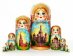 Матрешка Москва белая 10м25
