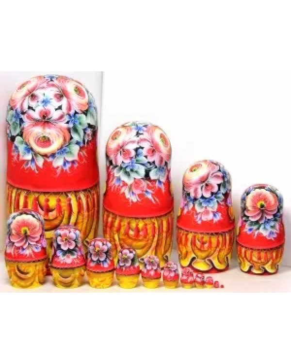 Матрешка Золотой петушок 15м33