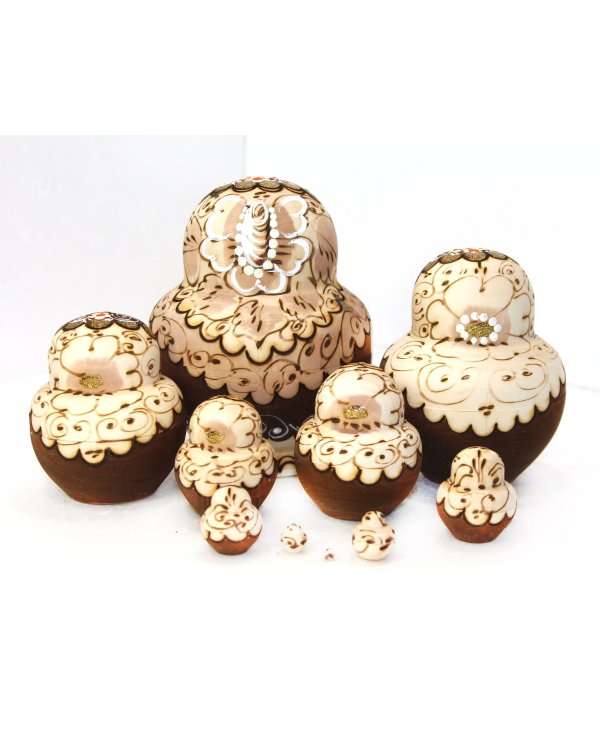 Матрешка Жжёнка синяя 10м12