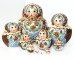 Матрешка Жжёнка синяя 10м12