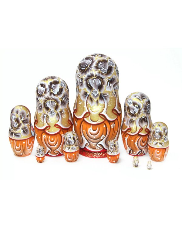 Матрешка Москва сепия 10м25