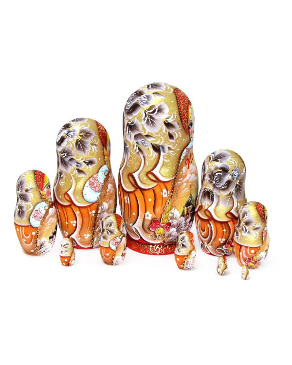 Матрешка Москва сепия 10м25