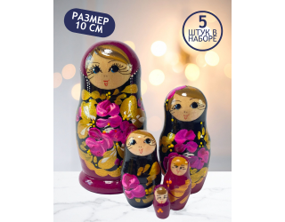Матрешка Алена 5 в 1, 10 см - ..