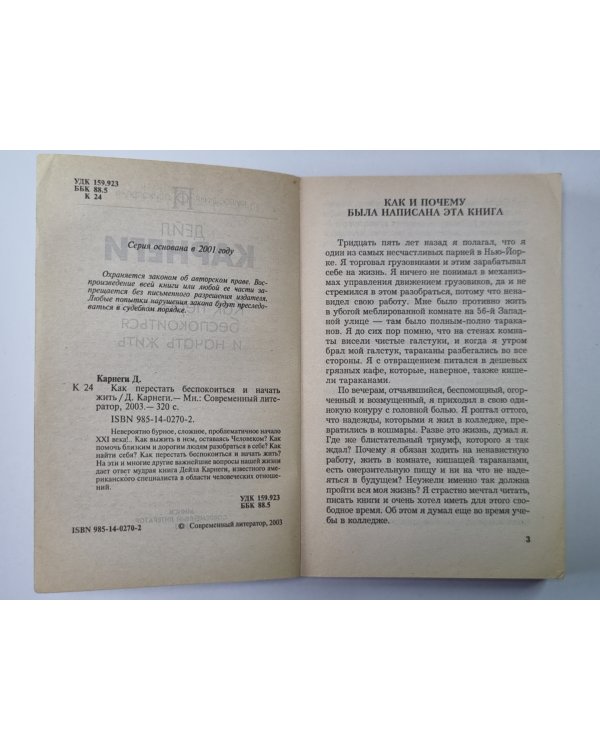 Как перестать беспокоиться и начать жить