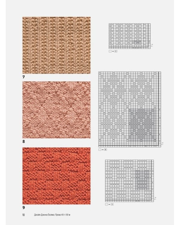 Японские узоры для вязания спицами.125 мотивов-125 технических приемов