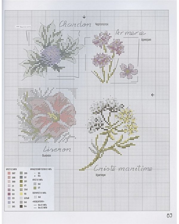 Французская вышивка крестом.Морские и летние сюжеты Вероник Ажинер
