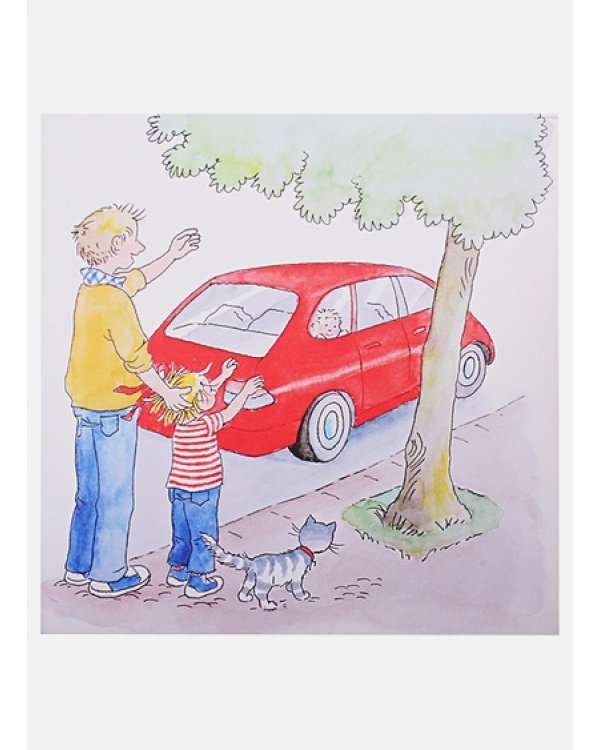 Конни помогает папе