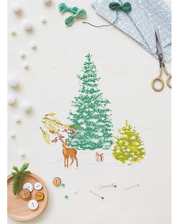 Французская вышивка крестом.Волшебное Рождество Элен ле Берр.20 крупных схем