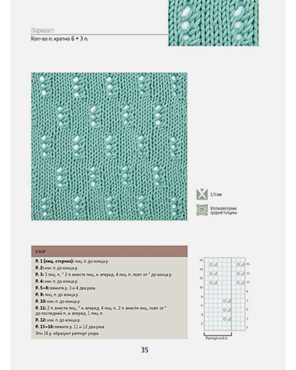 Библия ажурных узоров для вязания спицами.35 воздушных мотивов и 13 изысканных проект.