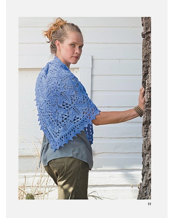 Классические шали.20 элегантных моделей с ажурами,косами и другими узорами.Спицы