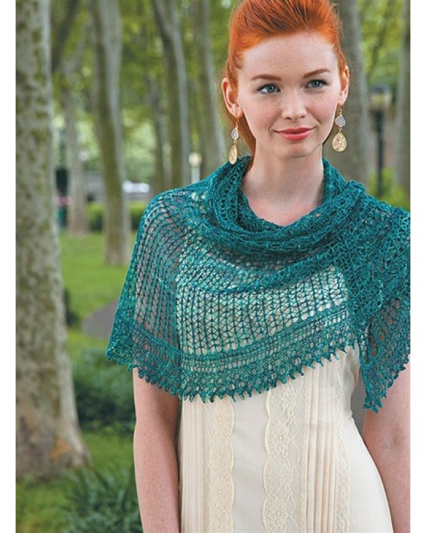 Классические шали.20 элегантных моделей с ажурами,косами и другими узорами.Спицы