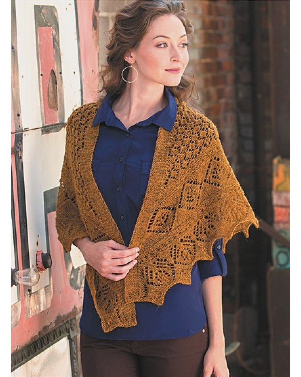 Классические шали.20 элегантных моделей с ажурами,косами и другими узорами.Спицы