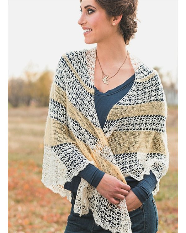 Классические шали.20 элегант.моделей с ажурами,филе,зигзагами,ракуш. и попкорн.Крючок