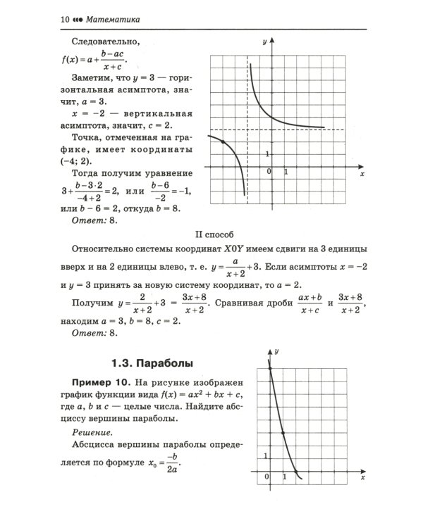 Математика. Подготовка к ЕГЭ. Графики функций. Производная и первообразная: разбор заданий: 10-11 кл.: профильный уровень
