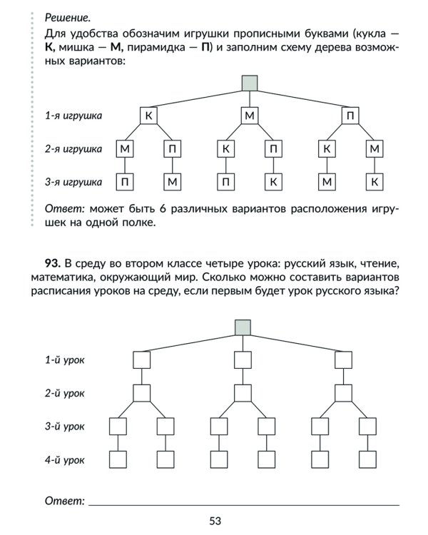 Решаем задачи на движение, геометрические и комбинаторные: С чертежами, решениями, подсказками и ответами. 3-4 кл