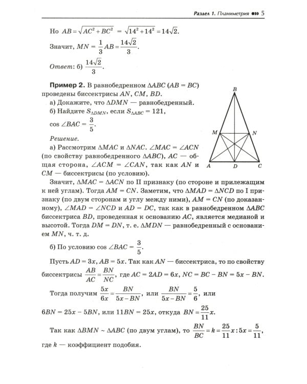 Математика. Подготовка к ЕГЭ. Планиметрия. Стереометрия. 10-11 классы. Профильный уровень. Разбор заданий с развернутым ответом