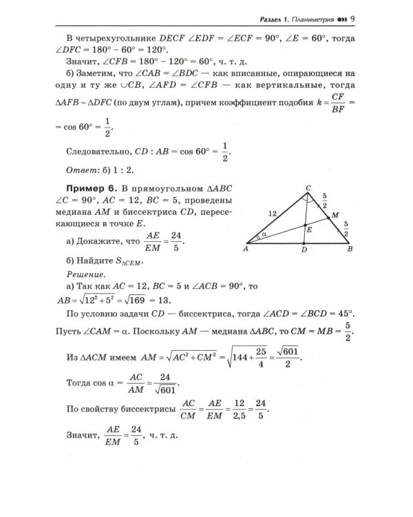 Математика. Подготовка к ЕГЭ. Планиметрия. Стереометрия. 10-11 классы. Профильный уровень. Разбор заданий с развернутым ответом