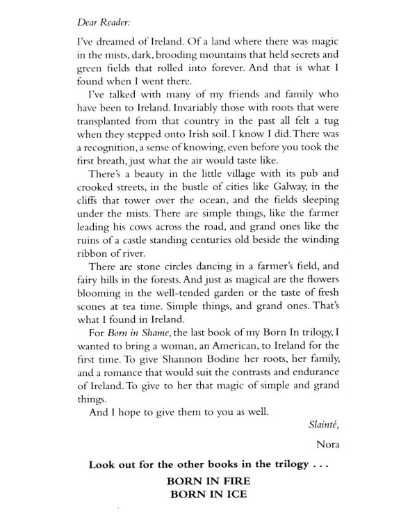 Concannon Sisters Trilogy - Born In Shame