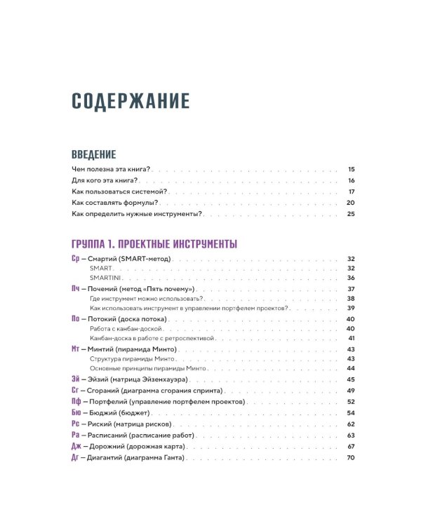 Элементарное управление. Периодическая система проектных инструментов