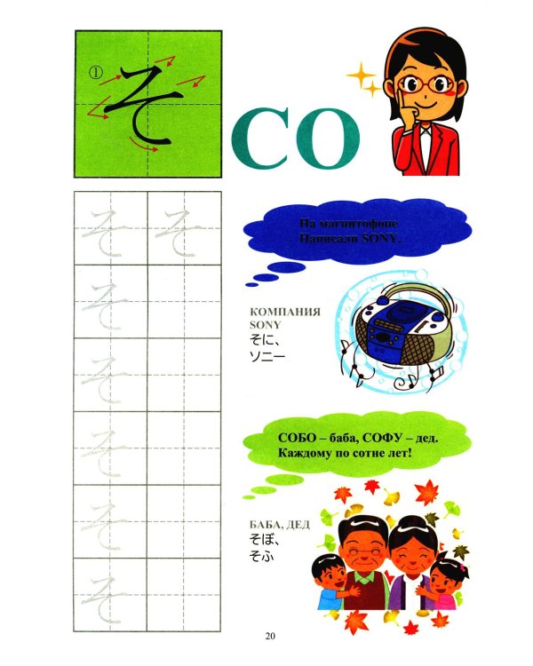 Твои первые японские слова. В 2 ч. Ч. 1: Хирагана: самые употребительные слова в стихах + прописи