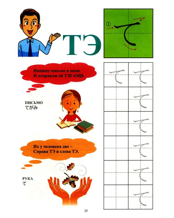 Твои первые японские слова. В 2 ч. Ч. 1: Хирагана: самые употребительные слова в стихах + прописи