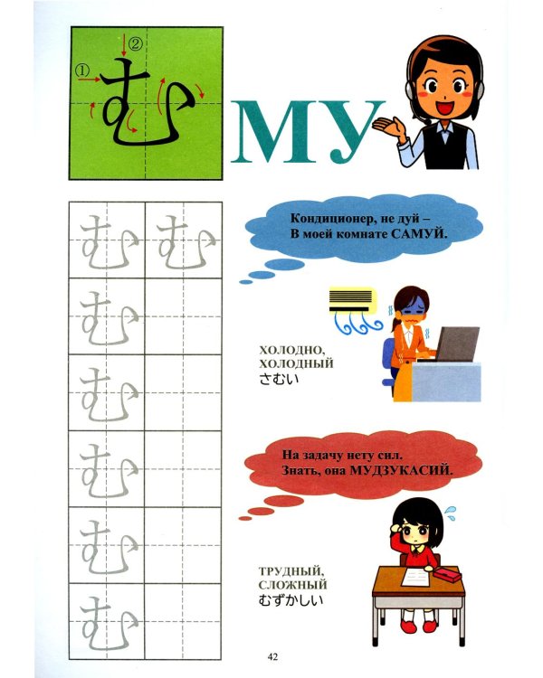 Твои первые японские слова. В 2 ч. Ч. 1: Хирагана: самые употребительные слова в стихах + прописи