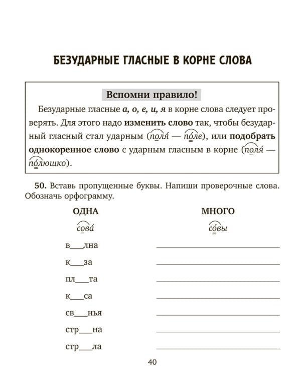 Занимательные тренировочные упражнения по русскому языку для запоминания правил школьной программы с рекомендациями для родителей. 1-2 кл