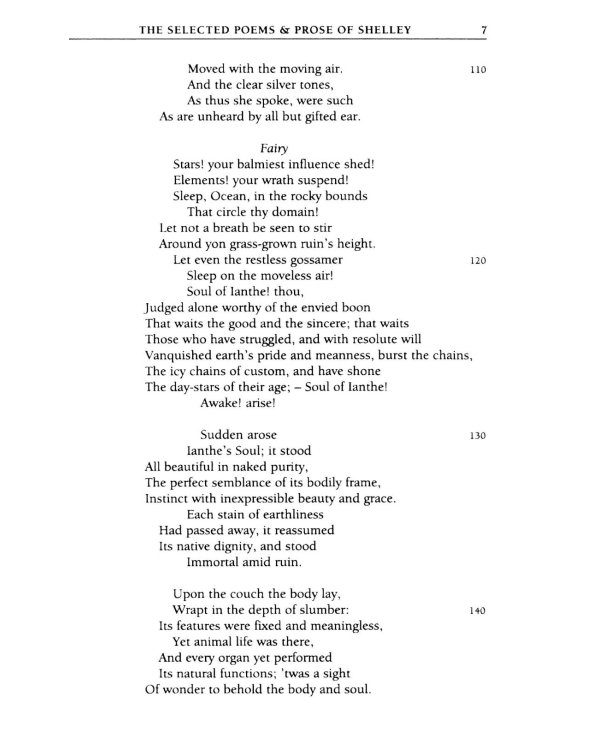 The Selected Poetry & Prose of Shelley