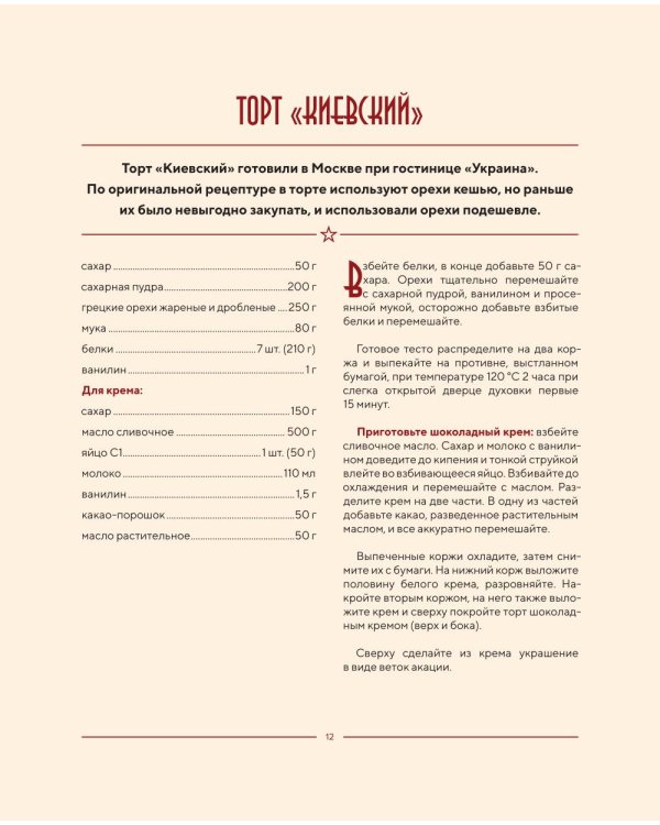 Советские торты и пирожные