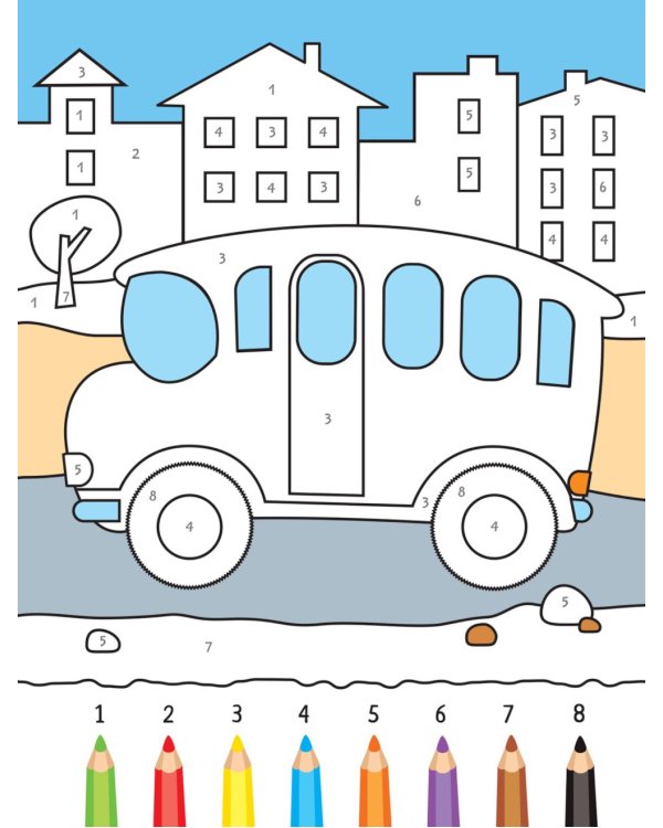 Раскрашиваем по цифрам. Набор из 4 кн