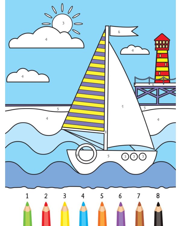 Раскрашиваем по цифрам. Набор из 4 кн