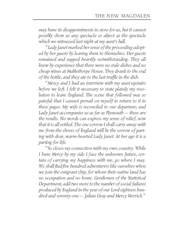 The New Magdalen = Новая магдалена: на англ.яз