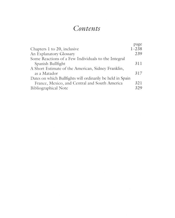 Death in the Afternoon