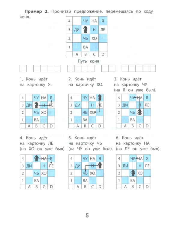 Словарные игры на шахматном поле: 1-4 классы