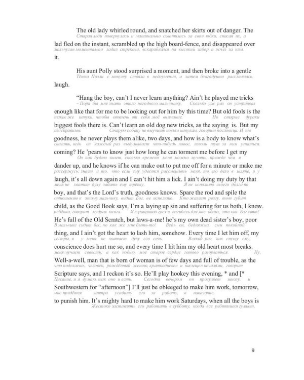 Похождения Тома Сойера = The Adventures of Tom Sawyer: Учебное пособие. Метод параллельных текстов А. Кушнира