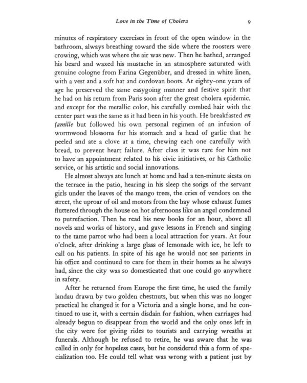 Love In The Time Of Cholera