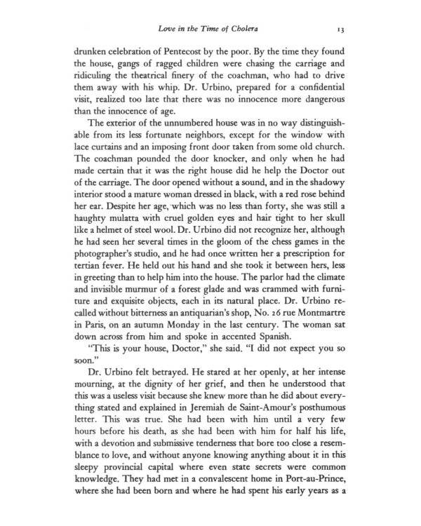 Love In The Time Of Cholera