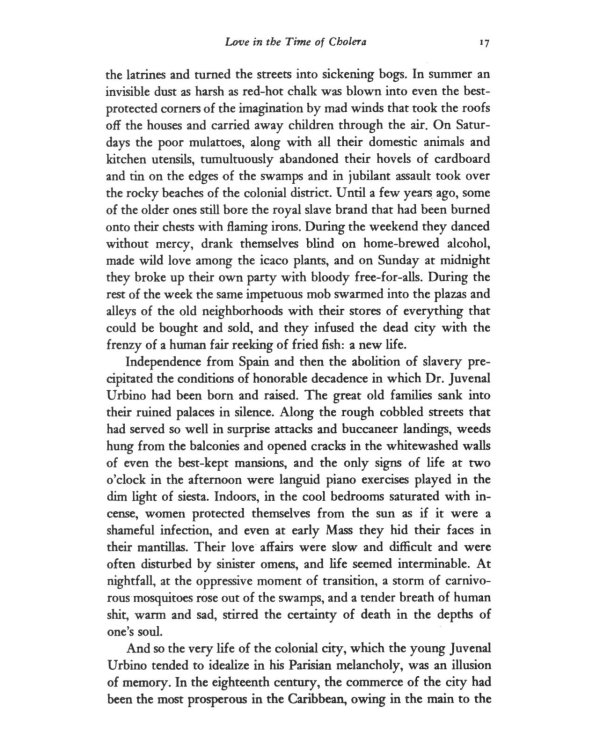 Love In The Time Of Cholera