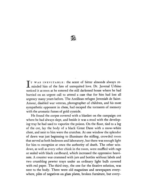 Love In The Time Of Cholera