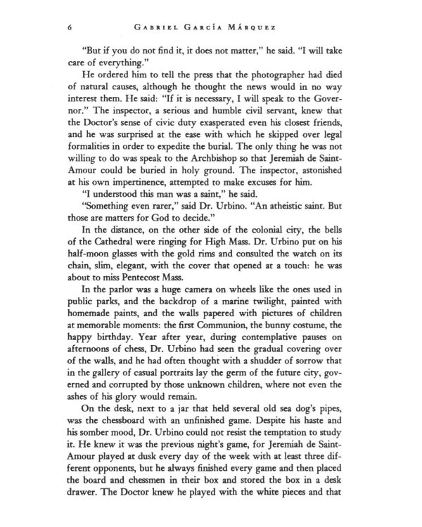 Love In The Time Of Cholera