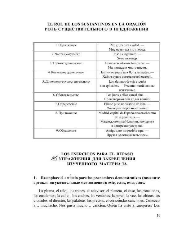 Грамматика испанского языка в таблицах с упражнениями и тестами. Учебное пособие