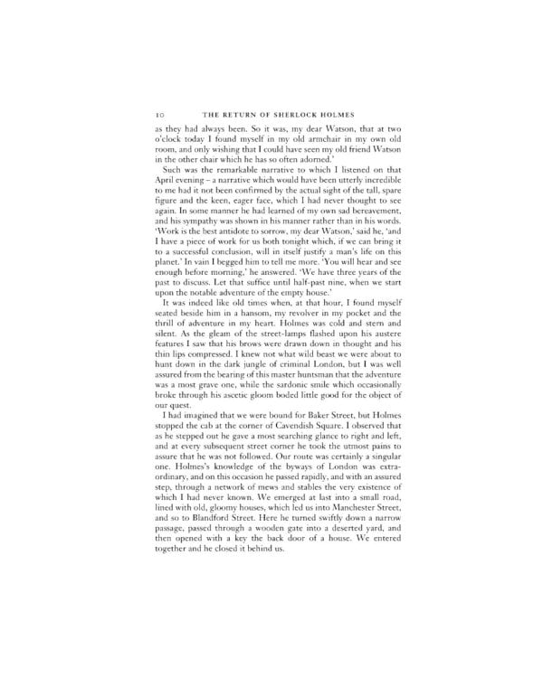 The Retum of Sherlock Holmes